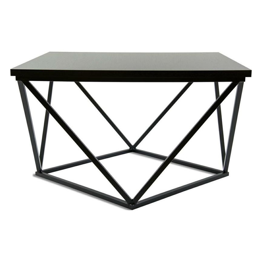 Масичка за кафе CURVED 62x62 см черна