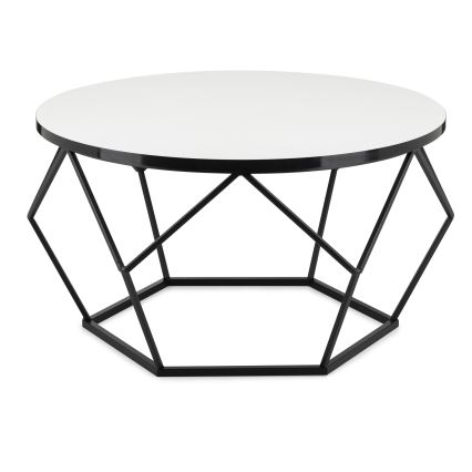 Масичка за кафе DIAMOND 40x70 см бял/черен