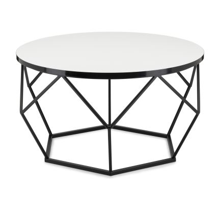 Масичка за кафе DIAMOND 40x70 см бял/черен