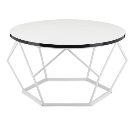 Масичка за кафе DIAMOND 40x70 см черен/бял
