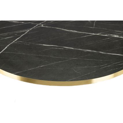 Масичка за кафе DIAMOND 40x70 см черен/златист