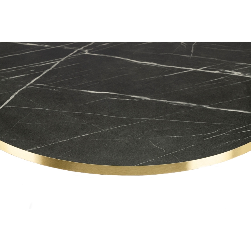 Масичка за кафе DIAMOND 40x70 см черен/златист