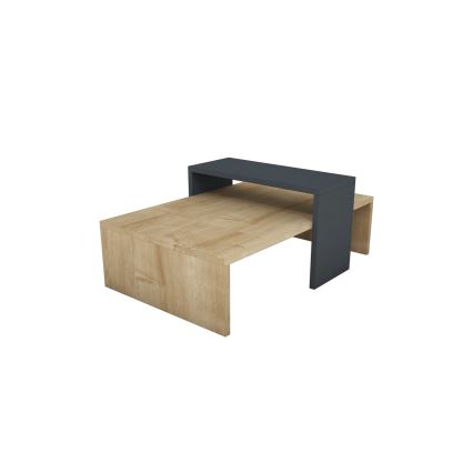 Масичка за кафе GLOW 31,8x80 cм бежова/антрацит