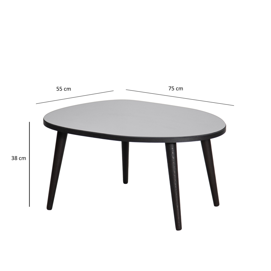 Масичка за кафе GUSTO 38x75 см черен