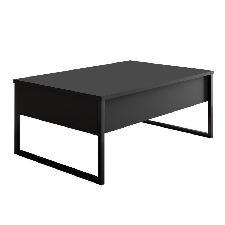 Масичка за кафе LUXE 40x90 см антрацит/черен