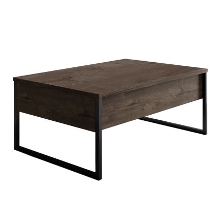 Масичка за кафе LUXE 40x90 см орех/черен