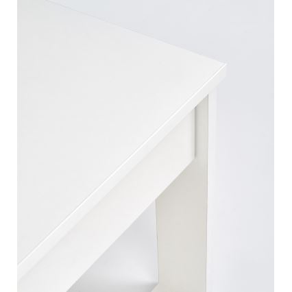 Масичка за кафе с чекмеджета NEA 52x110 см бял