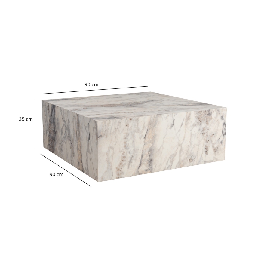 Масичка за кафе PRIZMA 35x90 см мраморен декор