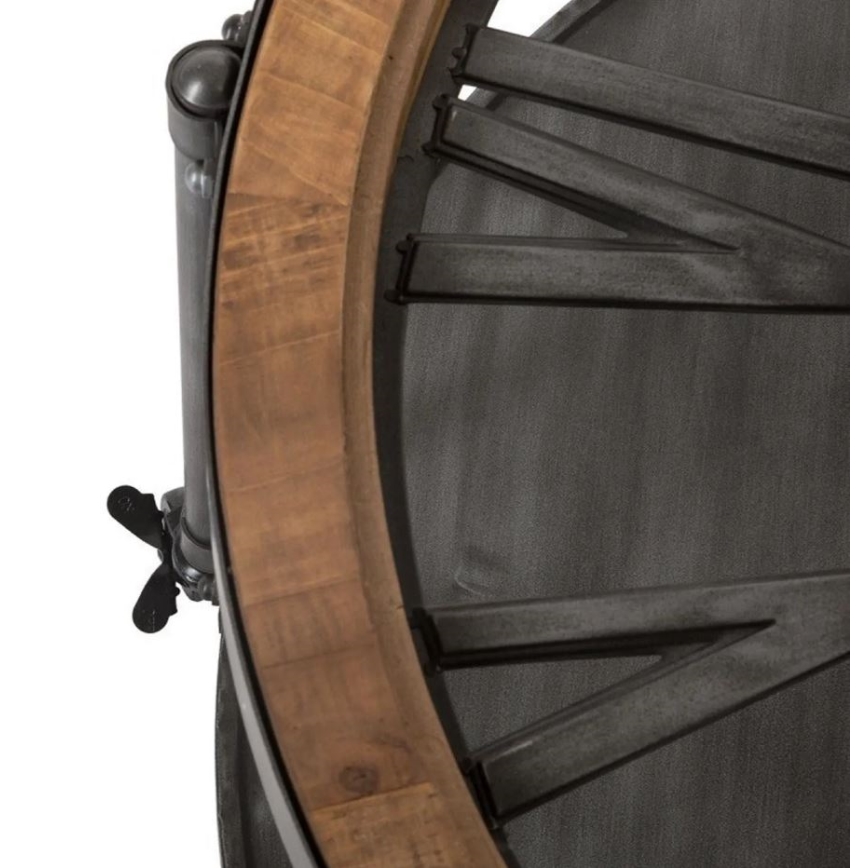 Масичка за кафе с часовник CHRONO 89,5x47 см 1xAA