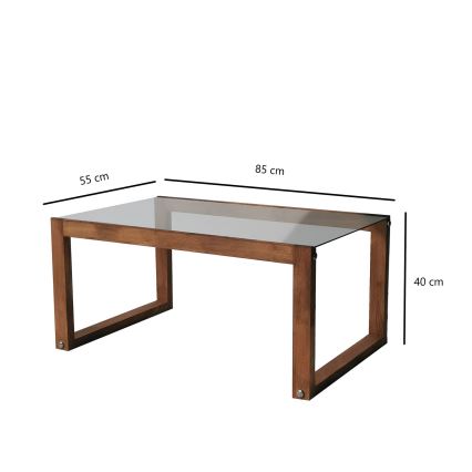 Масичка за кафе VIA 40x85 cм бор