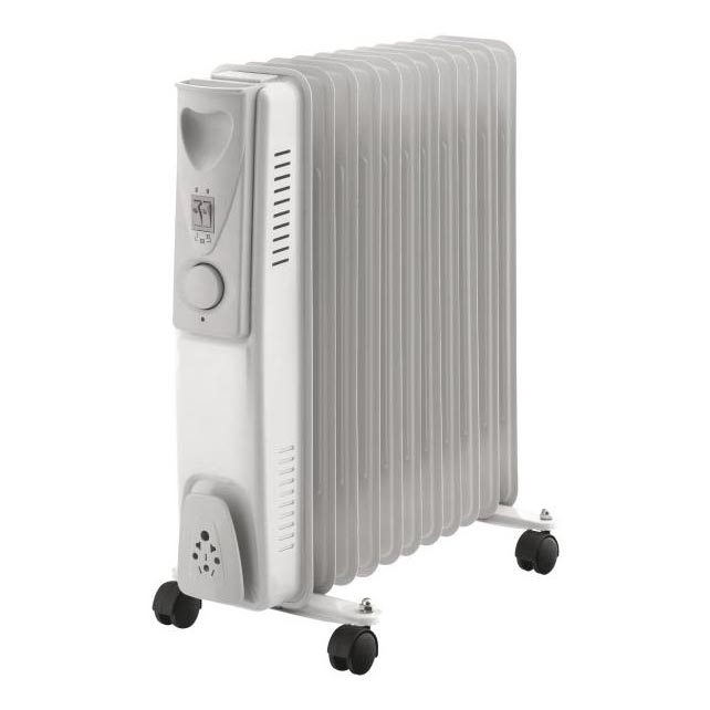 Маслен радиатор с 11 ребра 1000/1500/2500W/230V бял | Lampite