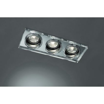 Massive 59563/11/10 - Лампа за вграждане в баня SAPPHIRE 3xGU10/50W/230V IP23