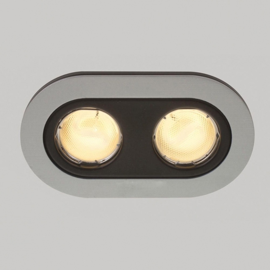 Massive 59657/48/10 - Лампа за окачен таван на баня HEZE 2xGU10/10W/230V