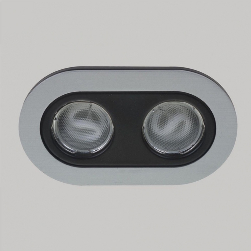 Massive 59657/48/10 - Лампа за окачен таван на баня HEZE 2xGU10/10W/230V