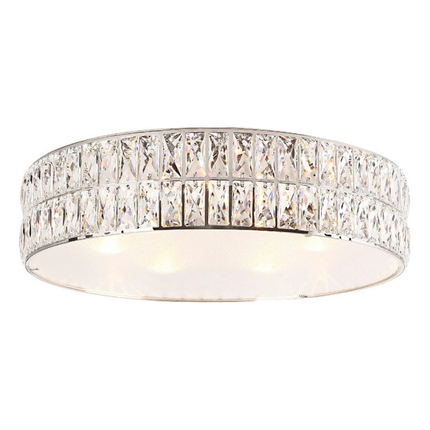 MAXLIGHT C0121 - Плафон DIAMANTE 5xG9/42W/230V Ø 38 см лъскав хром