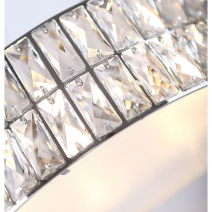 MAXLIGHT C0122 - Плафон DIAMANTE 6xG9/42W/230V Ø 46 см лъскав хром