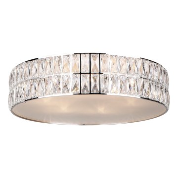 MAXLIGHT C0122 - Плафон DIAMANTE 6xG9/42W/230V Ø 46 см лъскав хром