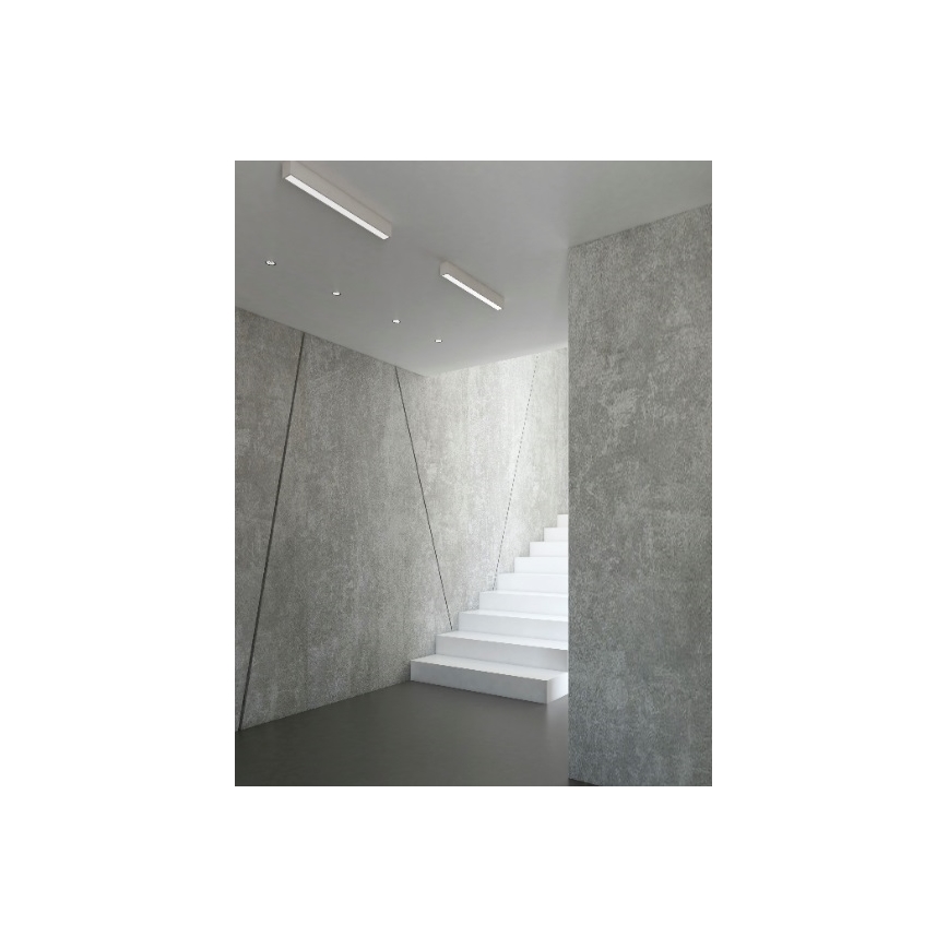 MAXLIGHT C0124D - LED Димируем плафон LINEAR LED/18W/230V 57 см бял