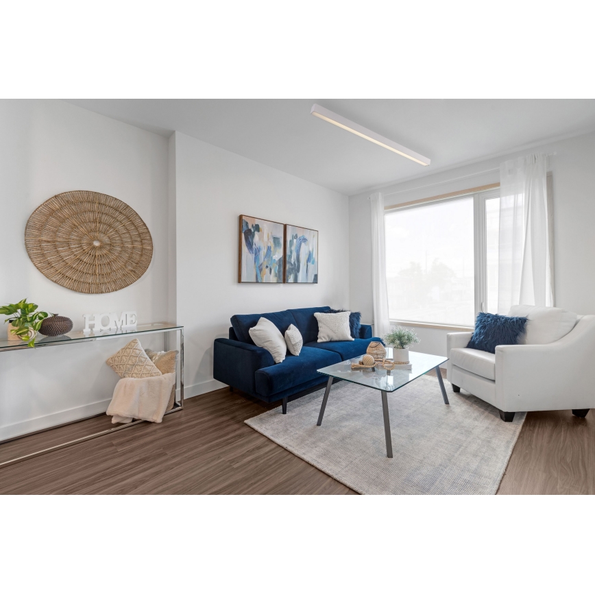 MAXLIGHT C0124D - LED Димируем плафон LINEAR LED/18W/230V 57 см бял