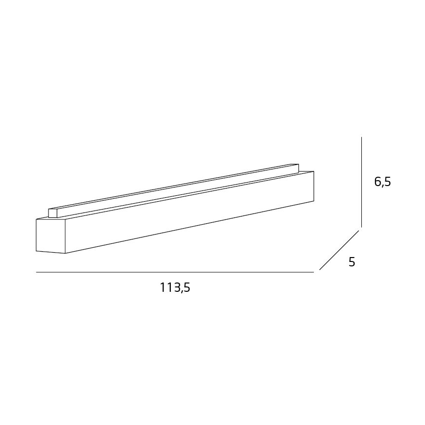 MAXLIGHT C0125 - LED Плафониера LINEAR LED/36W/230V 113,5 см бял