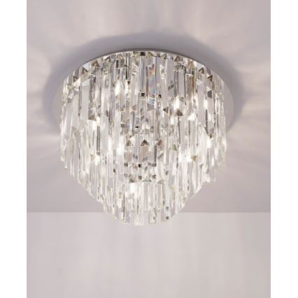 MAXLIGHT C0136 - Плафон MONACO 9xG9/40W/230V Ø 42 см лъскав хром