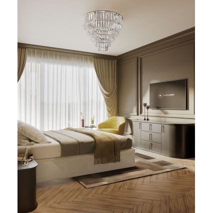 MAXLIGHT C0137 - Плафон MONACO 15xG9/40W/230V Ø 60 см лъскав хром