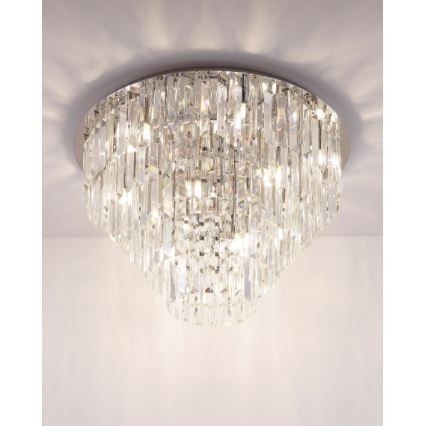 MAXLIGHT C0137 - Плафон MONACO 15xG9/40W/230V Ø 60 см лъскав хром