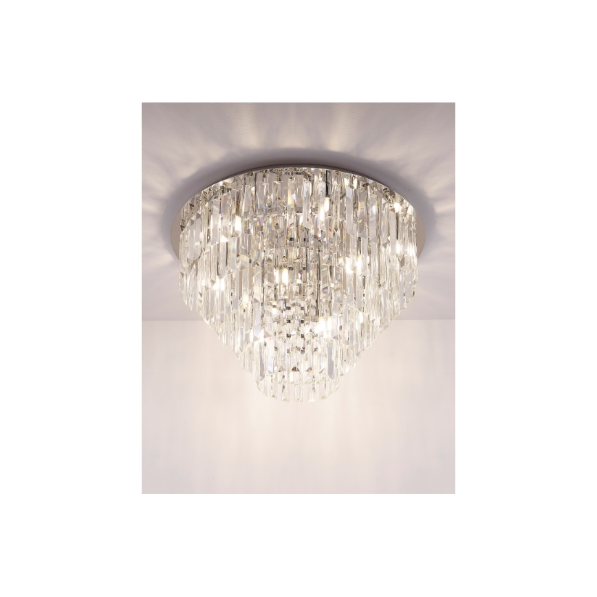 MAXLIGHT C0137 - Плафон MONACO 15xG9/40W/230V Ø 60 см лъскав хром