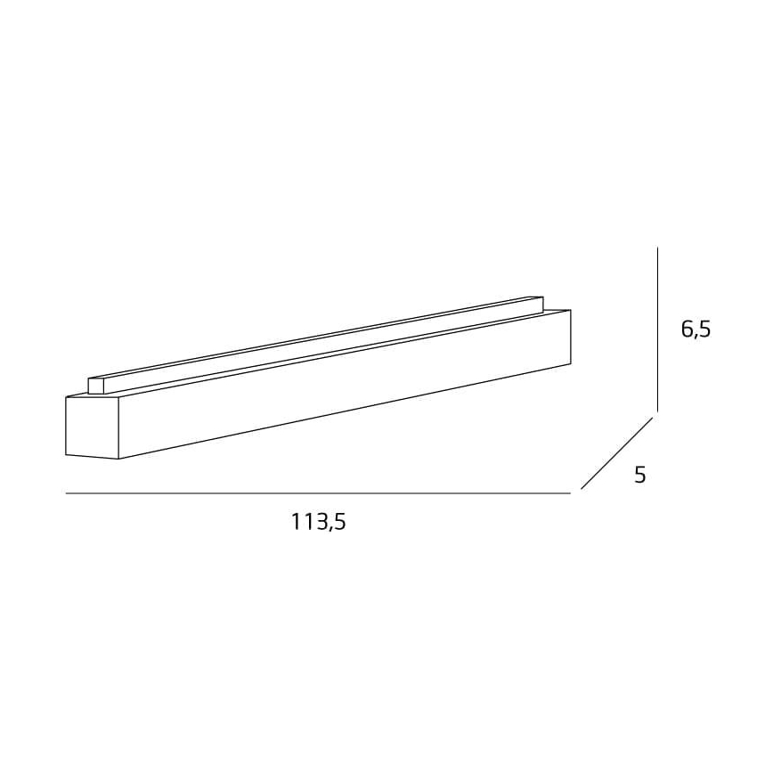 MAXLIGHT C0175D - LED Димируем плафон LINEAR LED/36W/230V 113,5 см черен