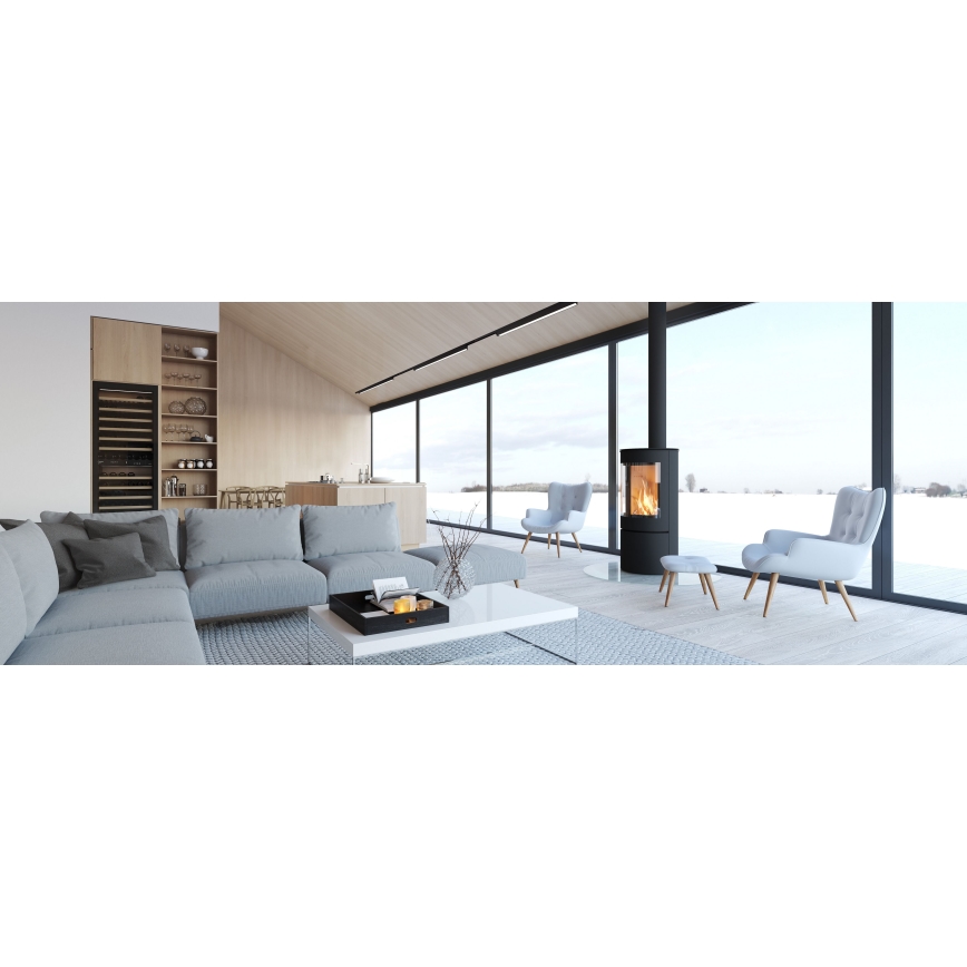 MAXLIGHT C0190D - LED Димируем плафон LINEAR LED/18W/230V 57 см черен