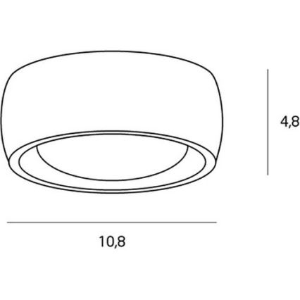 MAXLIGHT C0204 - LED Плафон за баня KODAK LED/8W/230V Ø 10,8 см IP44 черен