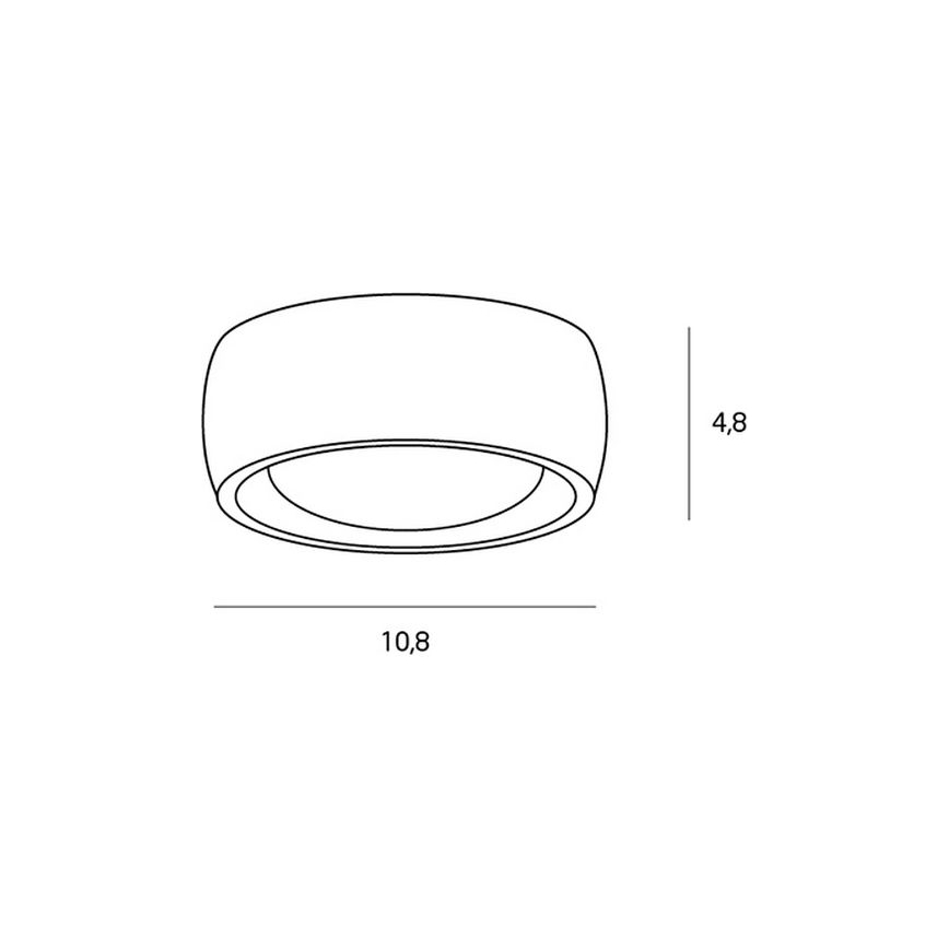 MAXLIGHT C0204 - LED Плафон за баня KODAK LED/8W/230V Ø 10,8 см IP44 черен