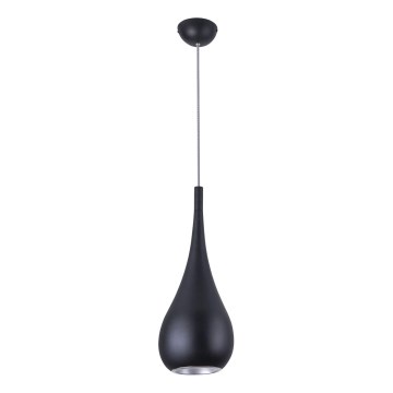 MAXLIGHT P0233 - Пендел DROP 1xE27/40W/230V Ø 20 см черен