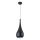 MAXLIGHT P0233 - Пендел DROP 1xE27/40W/230V Ø 20 см черен