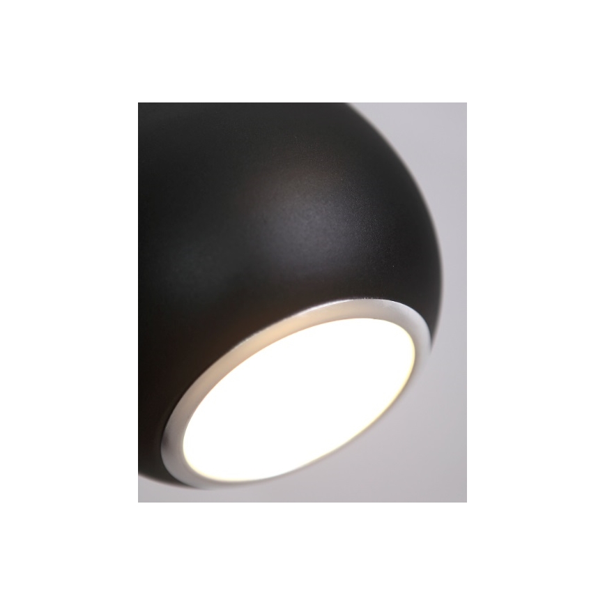 MAXLIGHT P0233 - Пендел DROP 1xE27/40W/230V Ø 20 см черен