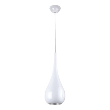 MAXLIGHT P0235 - Пендел DROP 1xE27/40W/230V Ø 20 см бял