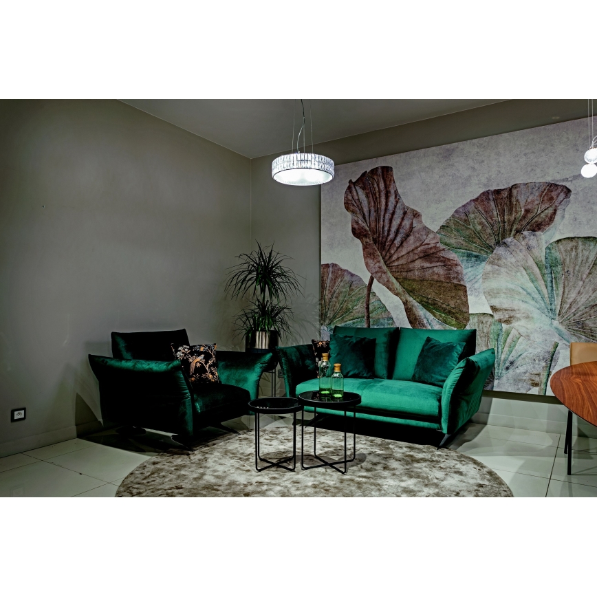 MAXLIGHT P0238 - Пендел DIAMANTE 6xG9/42W/230V Ø 46 см лъскав хром