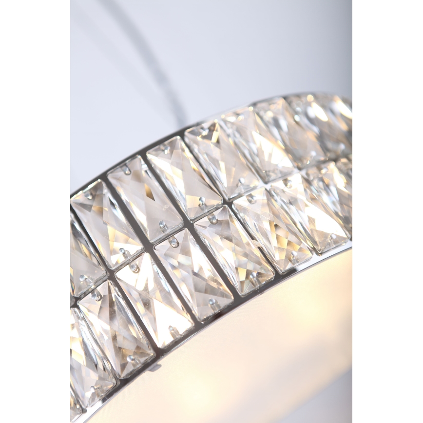 MAXLIGHT P0238 - Пендел DIAMANTE 6xG9/42W/230V Ø 46 см лъскав хром