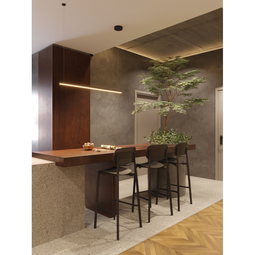 MAXLIGHT P0310 - LED Пендел TRIO LED/12W/230V черен