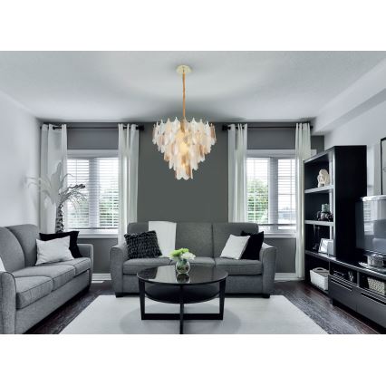MAXLIGHT P0418 - Пендел ARWENA 15xE14/40W/230V Ø 80 см златист