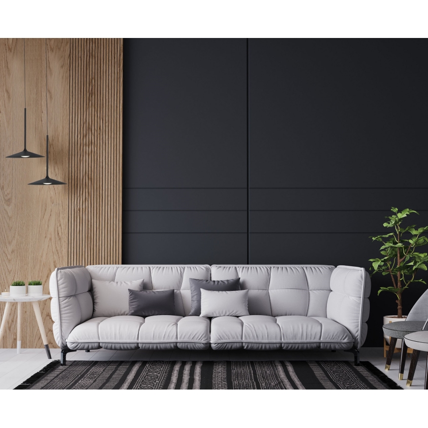 MAXLIGHT P0456 - LED Пендел HANA LED/6W/230V Ø 17,5 см черен