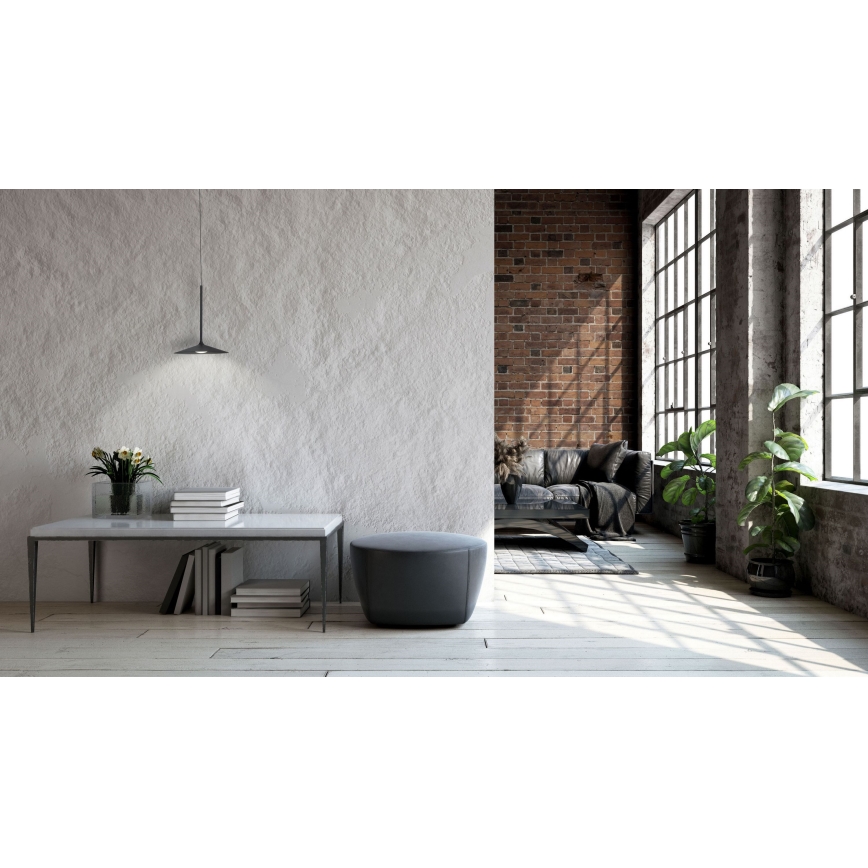 MAXLIGHT P0456 - LED Пендел HANA LED/6W/230V Ø 17,5 см черен