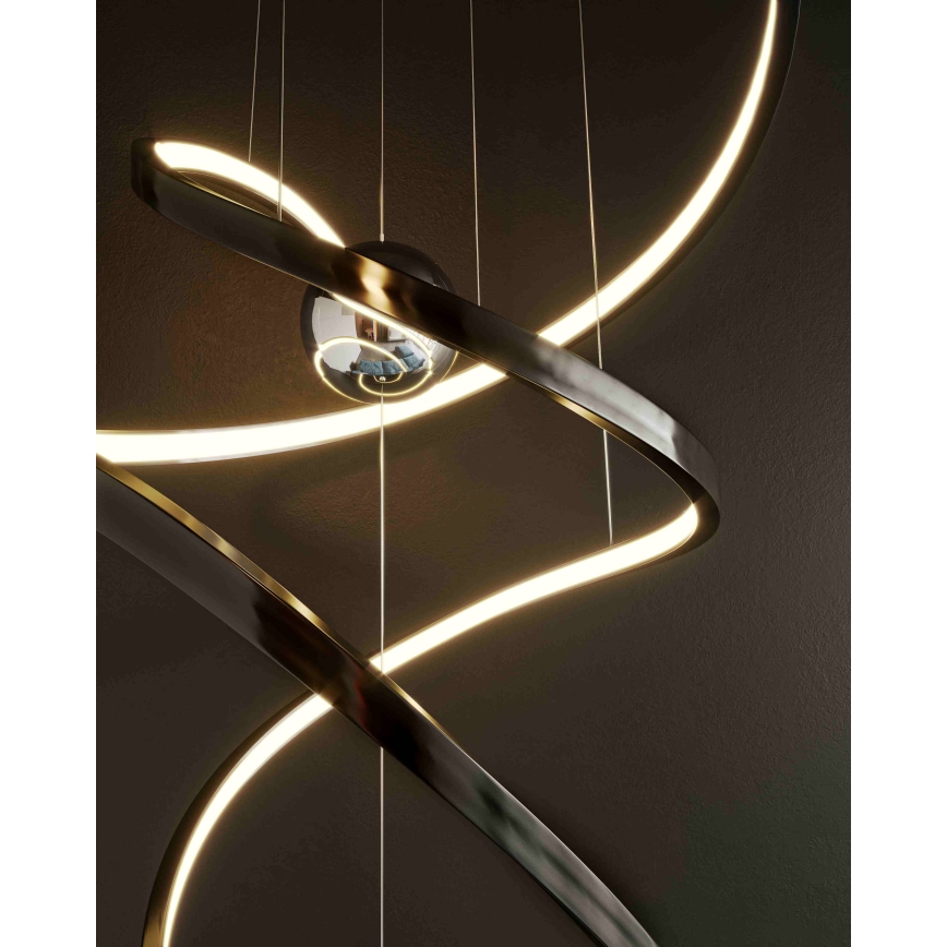 MAXLIGHT P0500D - LED Димируем пендел RITZ LED/100W/230V Ø 60 см CRI 90 черен
