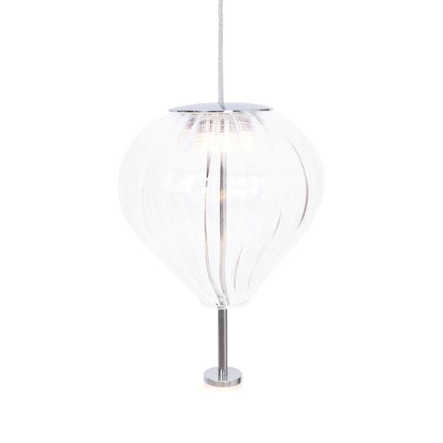 MAXLIGHT P0527 - LED Пендел PALLONCINI 2xLED/3W/230V Ø 12 см прозрачен