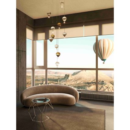 MAXLIGHT P0527 - LED Пендел PALLONCINI 2xLED/3W/230V Ø 12 см прозрачен