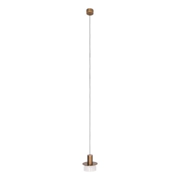 MAXLIGHT P0530 - LED Пендел SIGNATURE LED/8W/230V Ø 15 см месинг/прозрачен