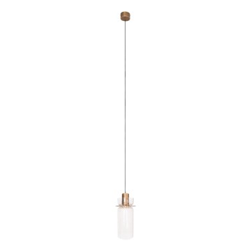 MAXLIGHT P0531 - LED Пендел SIGNATURE LED/8W/230V Ø 15 см месинг/прозрачен