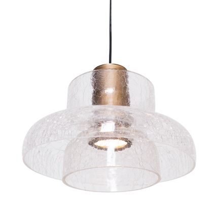 MAXLIGHT P0532 - LED Пендел SIGNATURE LED/8W/230V Ø 22 см месинг/прозрачен