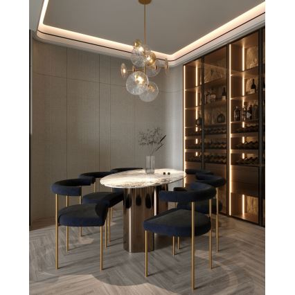 MAXLIGHT P0541 - LED Полилей ALLURE 14xLED/5W/230V Ø 60 см златист