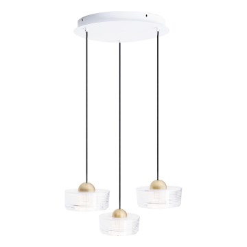 MAXLIGHT P0543 - LED Пендел LIPARI LED/22W/230V Ø 35 см прозрачен
